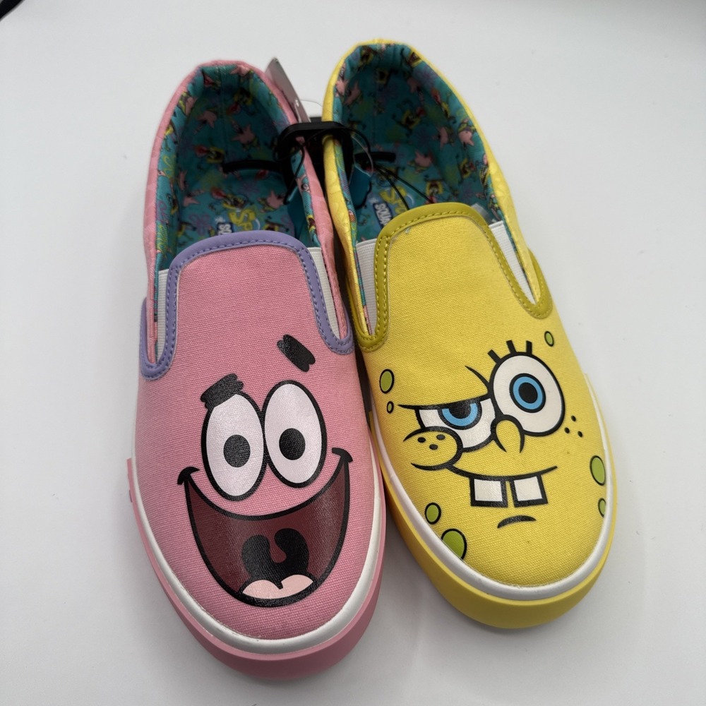 Nickelodeon SpongeBob Men's 8 Slip-on Sneakers Ground Up Patrick